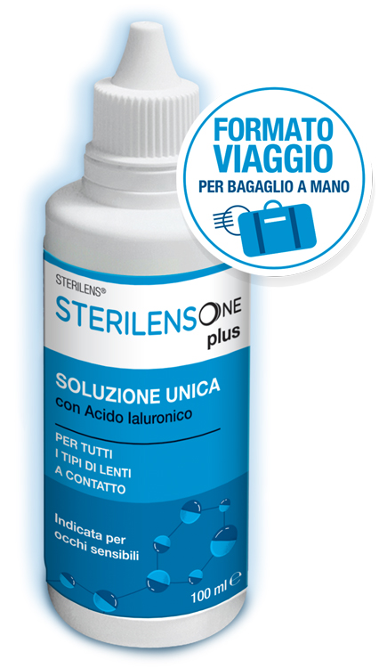 SOLUZIONE UNICA STERILENS ONE PLUS CON ACIDO IALURONICO 100 ML - farmagiri