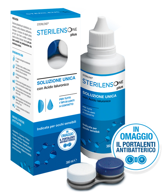 SOLUZIONE UNICA STERILENS ONE PLUS CON ACIDO IALURONICO 380 ML - farmagiri