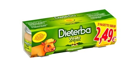 DIETERBA OMOGENEIZZATO VITELLO 3 PEZZI 80 G - farmagiri