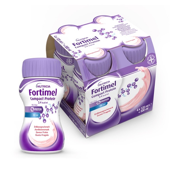 FORTIMEL COMPACT PROTEIN FRAGOLA 4 BOTTIGLIE 125 ML - farmagiri