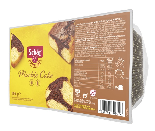 SCHAR MARBLE CAKE SENZA LATTOSIO 250 G - farmagiri