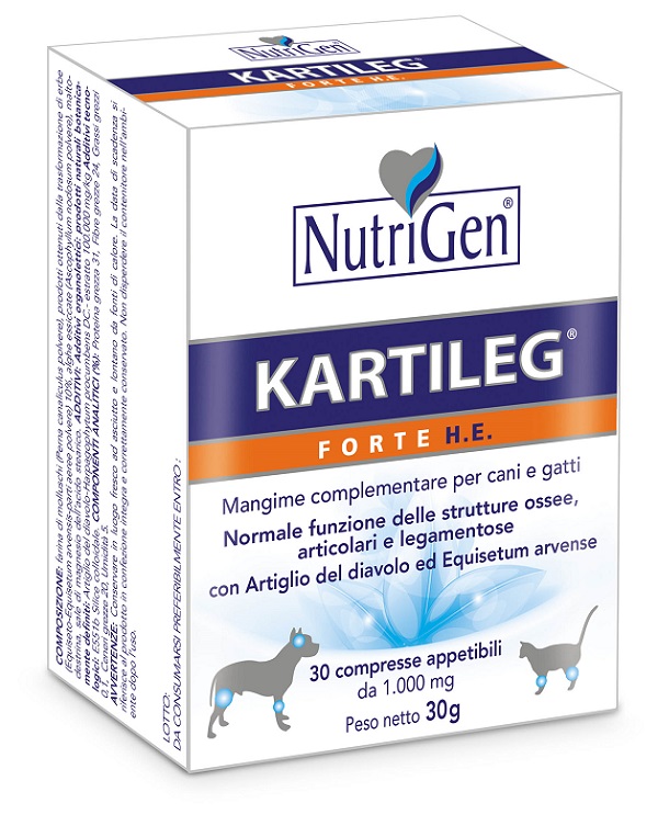 KARTILEG FORTE HE 60 COMPRESSE APPETIBILI NUTRIGEN - farmagiri