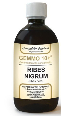GEMMO 10+ RIBES NERO 500 ML LIQUIDO ANALCOLICO - farmagiri