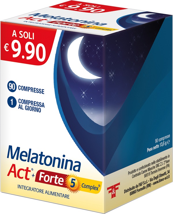MELATONINA ACT+FORTE 5 COMPLEX 90 COMPRESSE - farmagiri