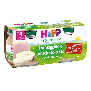 HIPP BIO OMOGENEIZZATO FORMAGGINO PROSCIUTTO 2X80 G - farmagiri