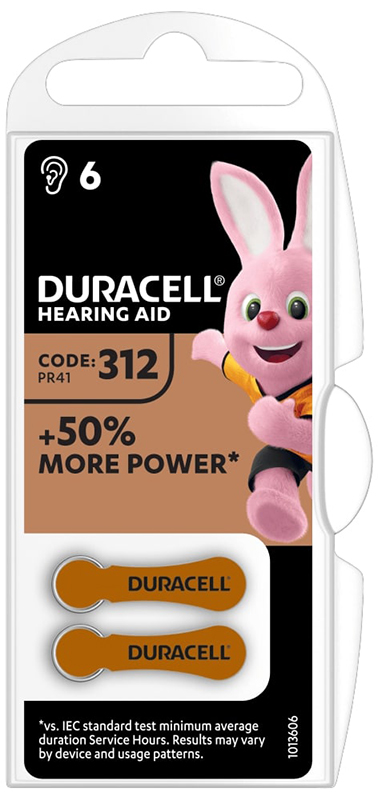 DURACELL EASY TAB 312 MARRONE BATTERIA PER APPARECCHIO ACUSTICO - farmagiri