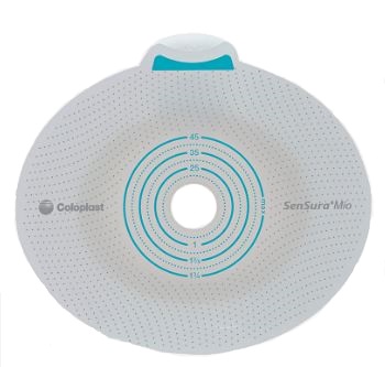 PLACCA PER UROSTOMIA COLOSTOMIA ILEOSTOMIA SENSURA MIO CLICK SISTEMA A DUE PEZZI FLANGIA 70 MM FORO RITAGLIABILE 10-65 MM 5 PEZZI - farmagiri