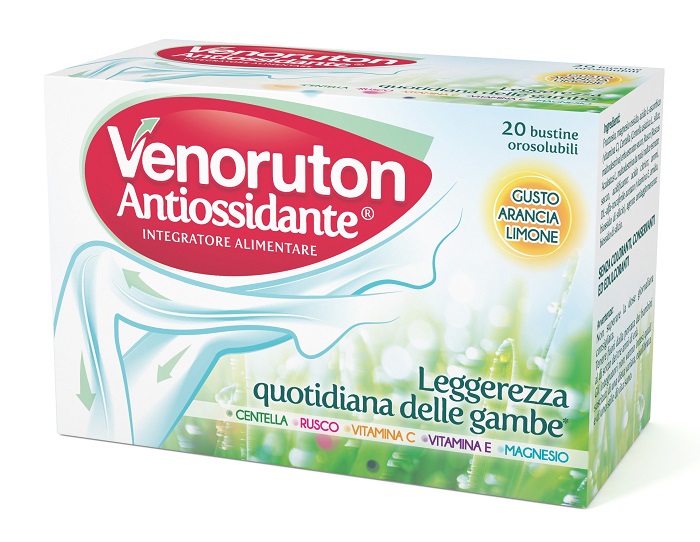 VENORUTON ANTIOSSIDANTE 20 BUSTINE OROSOLUBILI MONODOSE - farmagiri