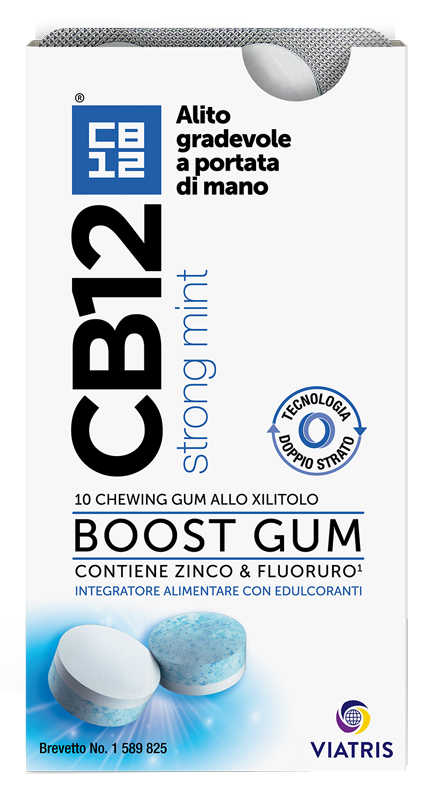 CB12 BOOST 10 CHEWING-GUM ZINCO E FLUORURO NEW FORMULATION - farmagiri