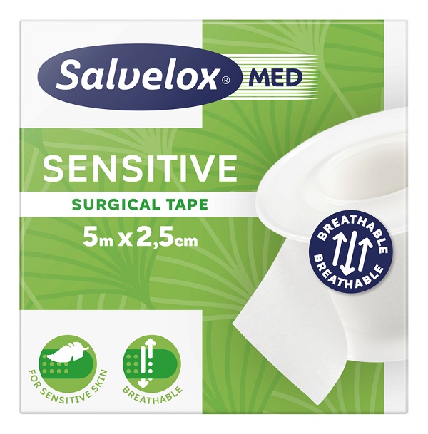 CEROTTO CHIRURGICO SALVELOX MED SENSITIVE TAPE M5X2,5CM - farmagiri