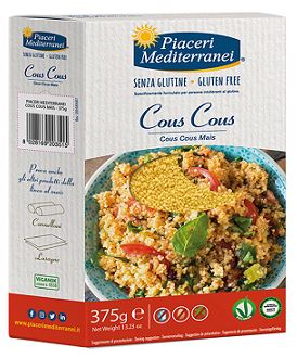 PIACERI MEDITERRANEI COUS COUS DI MAIS 375 G - farmagiri