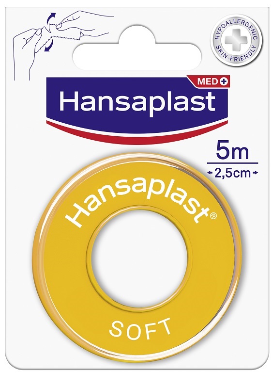 CEROTTO MEDICATO IN ROCCHETTO HANSAPLAST SOFT M5X2,5CM - farmagiri