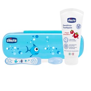 CHICCO SET DENTALE AZZURRO CON FLUORO - farmagiri
