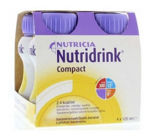NUTRICIA NUTRIDRINK COMPACT GUSTO BANANA 4 BOTTIGLIE DA 125 ML - farmagiri