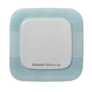 MEDICAZIONE BIATAIN IN SCHIUMA DI POLIURETANO A RILASCIO DI ARGENTO CON BORDO ADESIVO IN SILICONE 15X15 CM 5 PEZZI - farmagiri