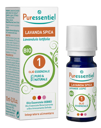 PURESSENTIEL LAVANDA SPICA OLIO ESSENZIALE BIO 10 ML - farmagiri