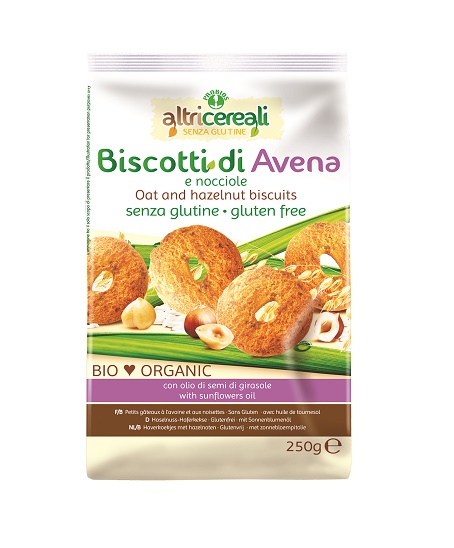 ALTRICEREALI BISCOTTI ALL'AVENA/NOCCIOLE BIO 250 G - farmagiri