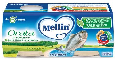 MELLIN OMOGENEIZZATO ORATA 2X80 G - farmagiri