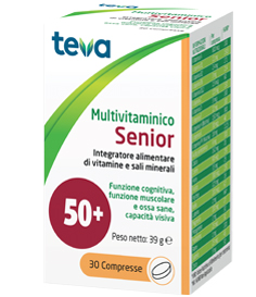MULTIVITAMINICO SENIOR TEVA 30 COMPRESSE 39 G - farmagiri