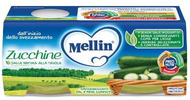 MELLIN OMOGENEIZZATO ZUCCHINE 2 X 80 G - farmagiri