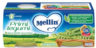 MELLIN OMOGENEIZZATO PRIMI LEGUMI 2 X 80 G - farmagiri