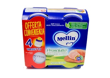 MELLIN OMOGENEIZZATO PROSCIUTTO 4 X 80G - farmagiri