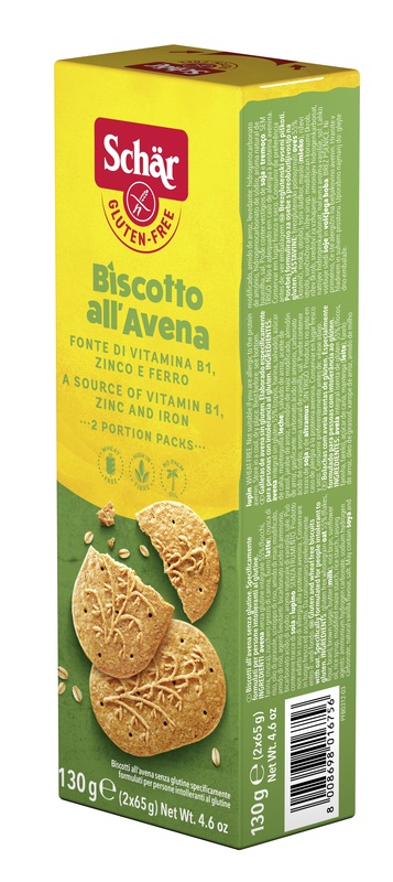 SCHAR BISCOTTI ALL'AVENA 2 BUSTE DA 65 G - farmagiri