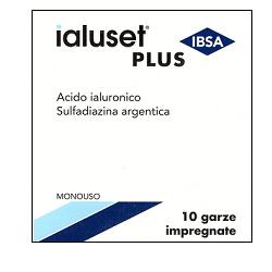 GARZA IMPREGNATA IALUSET FERITE E USTIONI NON INFETTE 10X10 CM 10 PEZZI - farmagiri