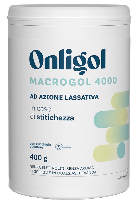 ONLIGOL MACROGOL 4000 400 G SENZA ZUCCHERO - farmagiri