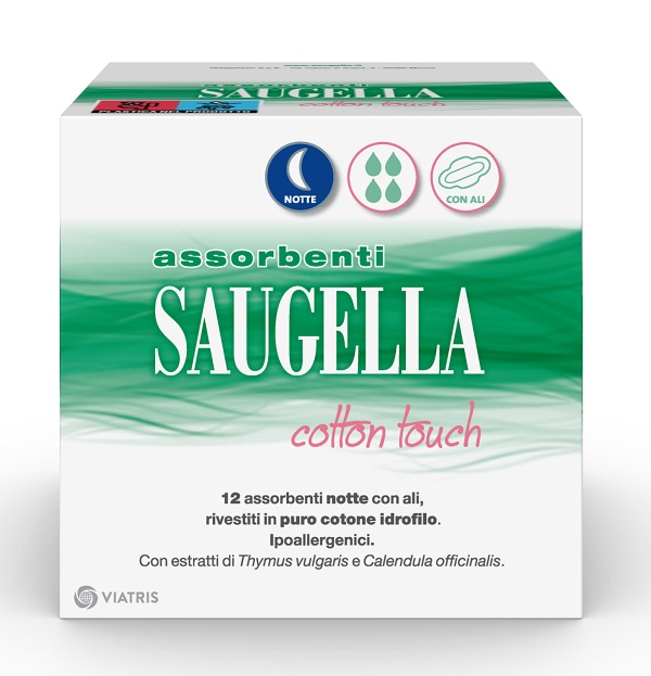 SAUGELLA COTTON TOUCH ASSORBENTI NOTTE 12 PEZZI TAGLIO PREZZO - farmagiri