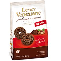 LE VENEZIANE BISCOTTI CACAO/NOCCIOLA 250 G - farmagiri