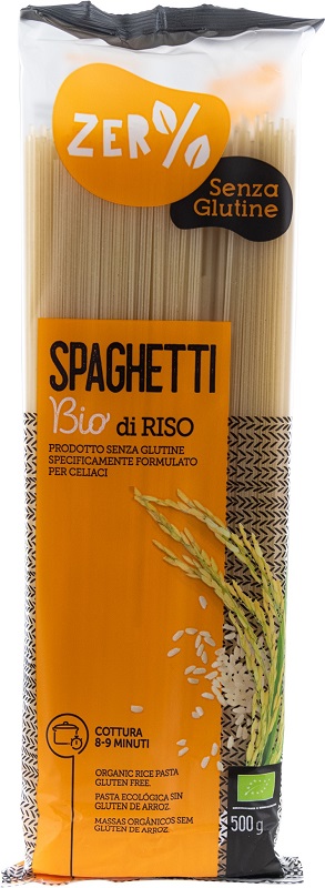 ZERO% GLUTINE PASTA RISO SPAGHETTI SENZA GLUTINE BIO 500 G - farmagiri