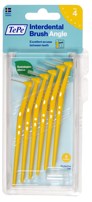 TEPE ANGLE SCOVOLINO GIALLO 0,7MM 6 PEZZI - farmagiri