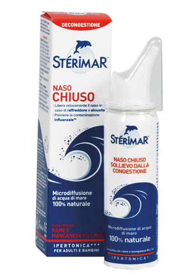 STERIMAR IPERTONICO NASO CHIUSO RAME E MANGANESE SPRAY 50 ML - farmagiri