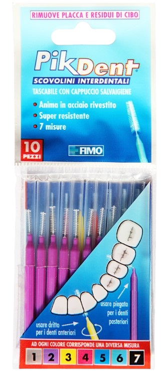 PIKDENT STUZZICOLINO 2 VIOLA 10 PEZZI - farmagiri