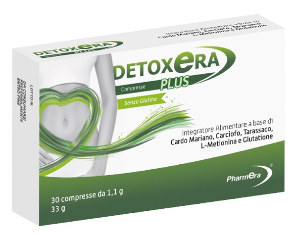 DETOXERA PLUS INTEGRATORE ALIMENTARE PER STIPSI E TRANSITO INTESTINALE 30 COMPRESSE - farmagiri
