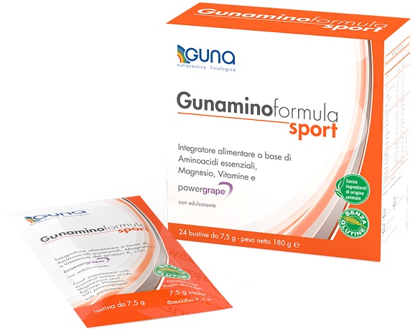 GUNAMINOFORMULA SPORT 24 BUSTE 180 G - farmagiri
