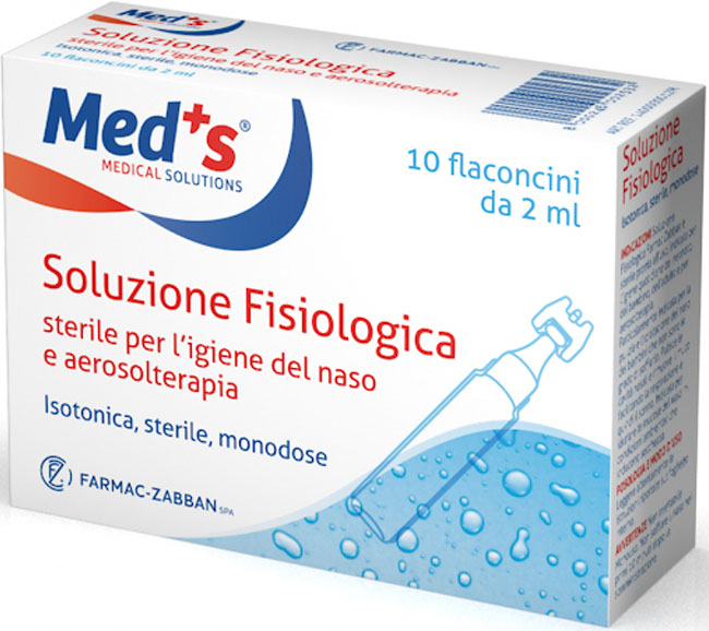 SOLUZIONE FISIOLOGICA MEDS STERILE ASTX10 FL 2ML - farmagiri