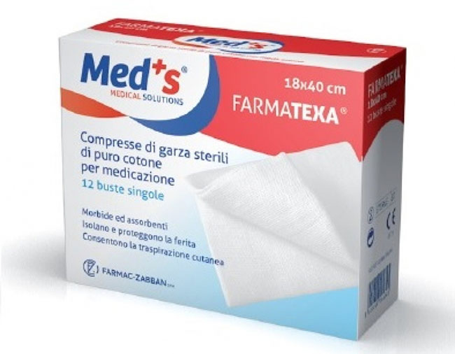 GARZA COMPRESSA MEDS 12/12 18X40CM 12 PEZZI - farmagiri