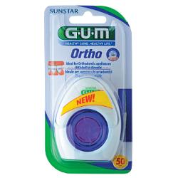 GUM ORTHO FLOSS FILO SPUGNOSO 50 PEZZI - farmagiri