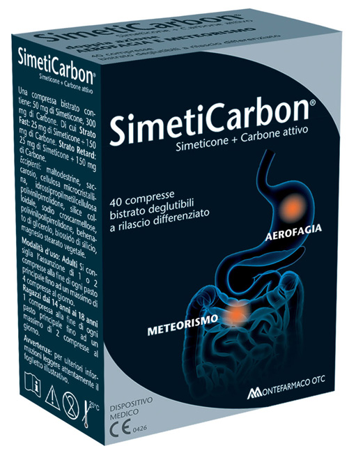 SIMETICARBON 40 COMPRESSE - farmagiri