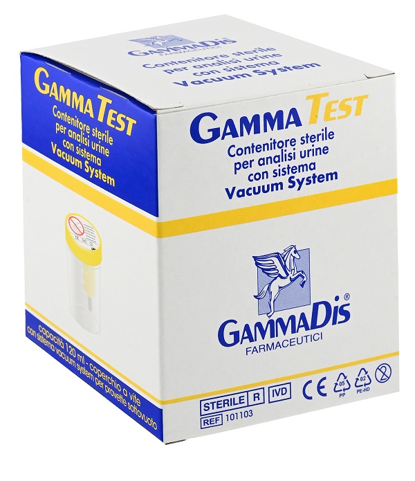 CONTENITORE STERILE PER URINA SOTTOVUOTO 120 ML GAMMADIS - farmagiri
