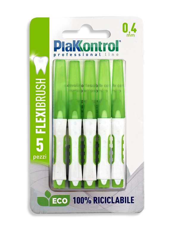 PLAKKONTROL SCOVOLINO INTERDENTALE FLEXI BRUSH04 BLISTER 5 PEZZI - farmagiri