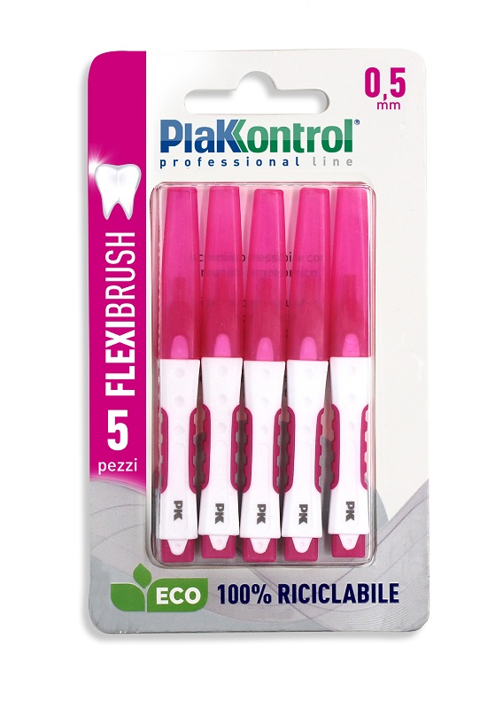 PLAKKONTROL SCOVOLINO INTERDENTALE FLEXI BRUSH05 BLISTER 5 PEZZI - farmagiri