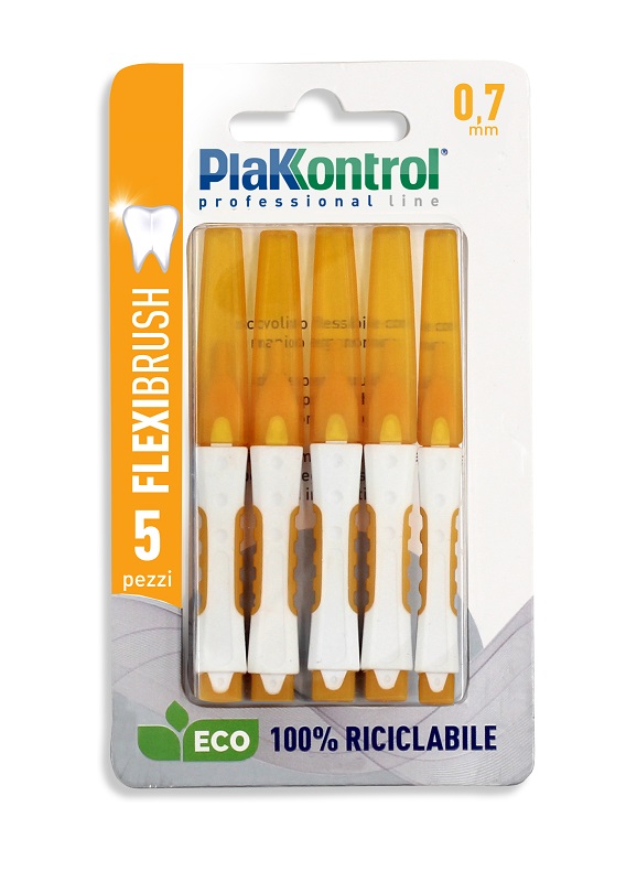 PLAKKONTROL SCOVOLINO INTERDENTALE FLEXI BRUSH07 BLISTER 5 PEZZI - farmagiri