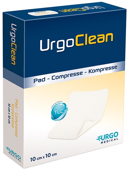 MEDICAZIONE TNT ASSORBENTE GELIFICANTE URGOCLEAN 10X10CM 10 PEZZI - farmagiri