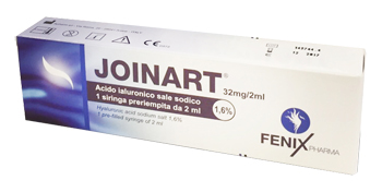 SIRINGA INTRA-ARTICOLARE JOINART ACIDO IALURONICO 1,6% 2 ML 3 PEZZI - farmagiri
