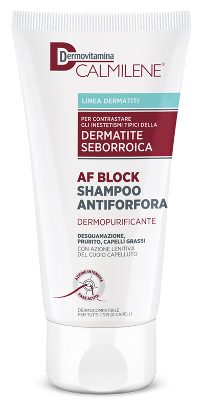 DERMOVITAMINA CALMILENE AF BLOCK SHAMPOO ANTIFORFORA DERMOPURIFICANTE DERMATITE SEBORROICA 200 ML - farmagiri