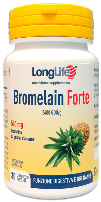 LONGLIFE BROMELAIN FORTE 30 COMPRESSE - farmagiri