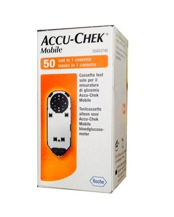 STRISCE MISURAZIONE GLICEMIA ACCU-CHEK MOBILE 50 TEST MIC 2 - farmagiri